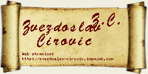 Zvezdoslav Ćirović vizit kartica